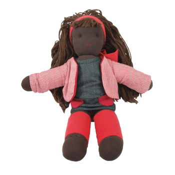 Waldorfdockan Rosie stoppad med ull Hoppa