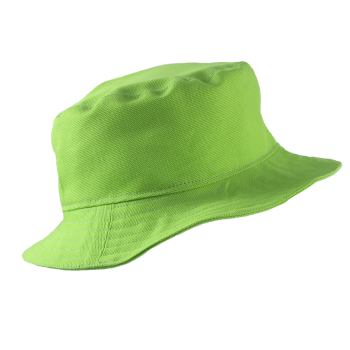 Minimundus solhatt med spänne 100% ekologisk bomull grön