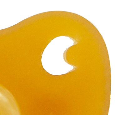 Napp av naturgummi ortodontisk naturell 0-3 mån Heveababy
