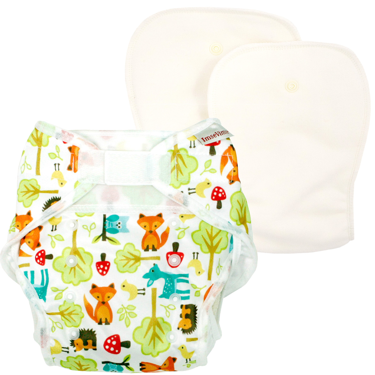 31023-Woodl One Size blöjbyxa+inlägg woodland ImseVimse One Size blöjbyxa+inlägg woodland ImseVimse