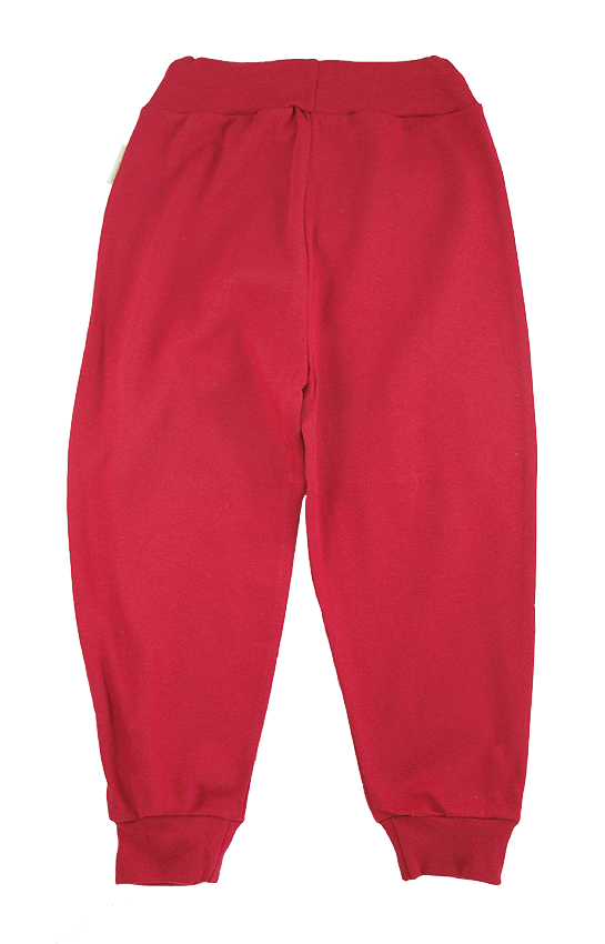 Tim&Teja joggingbyxor 100% ekologisk bomull ekologiskt färgad röd