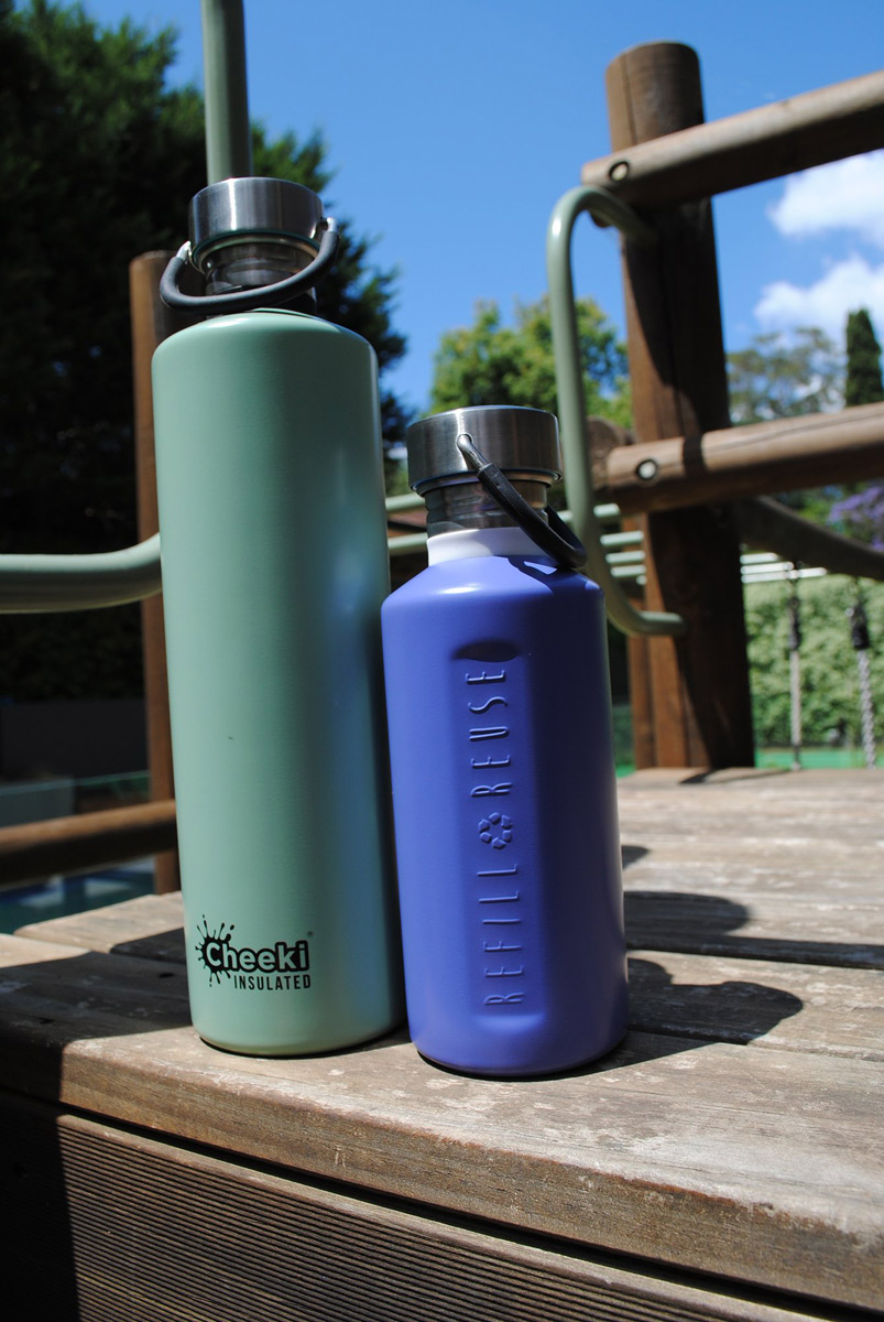 Cheeki vattenflaskor pistasch och lavendel