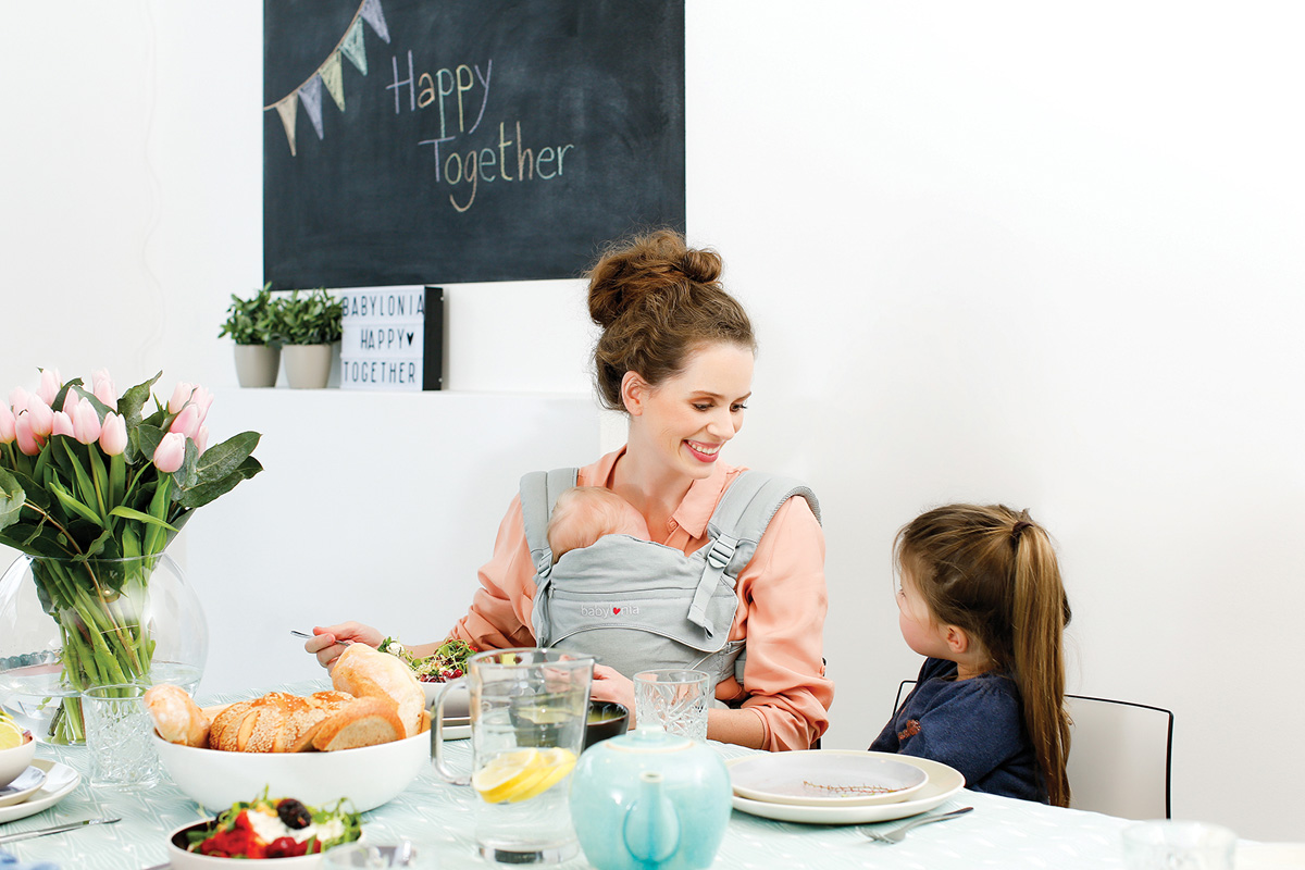 Ekologisk bärsele Flexia ljusgrå Babylonia