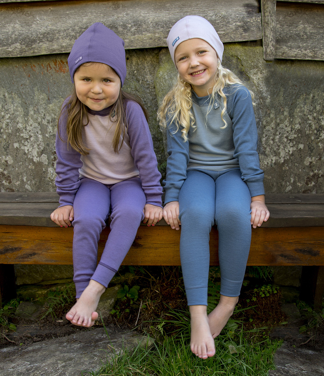 Janus Riddar Slitstark underställ och mössor 100% merinoull