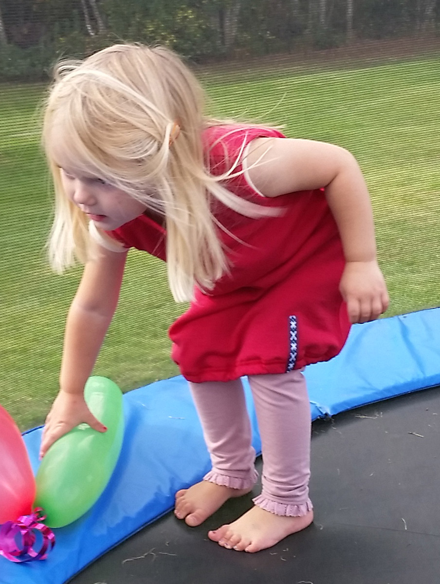 Klänning/Minimundus tunika 100% merinoull frotté BlueSign röd