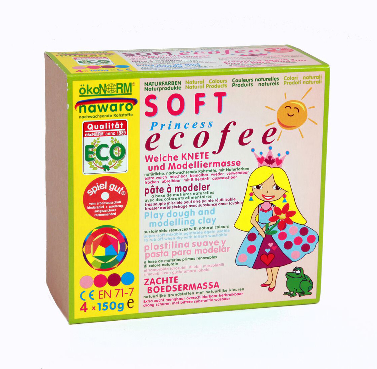 Ekologisk leklera pastellfärger skär rosa lila cyan ÖkoNorm