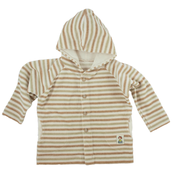 Luvtröja ekovelour Coloured by Nature färgväxande grön brun natur