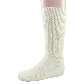 Solius knästrumpor barn 100% ekologisk merinoull demeter ullvita