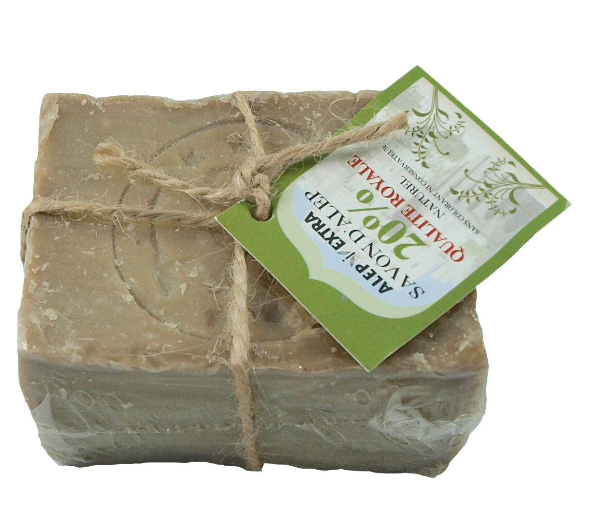 14046 Aleppotvål 20% 200 g kub Aleppotvål 20% 200 g kub