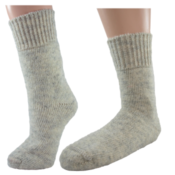 Janus raggsock 80% ull gråmelerad