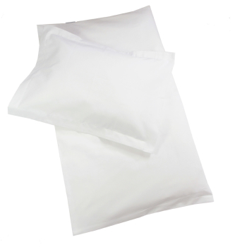 Minimundus påslakanset till vagn/vagga 100% ekologisk bomullspercale vit