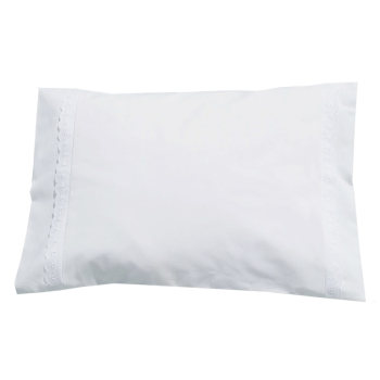 Minimundus örngott vagn/vagga med brodyr av 100% ekologisk bomullspercale