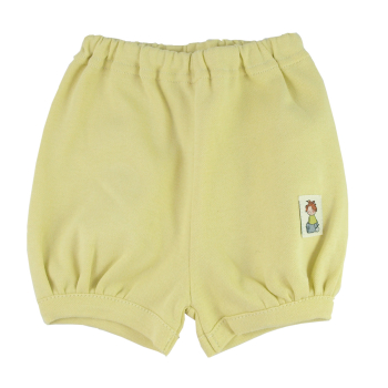 Tim&Teja blöjshorts 100% ekologisk bomull ekologiskt färgad gul