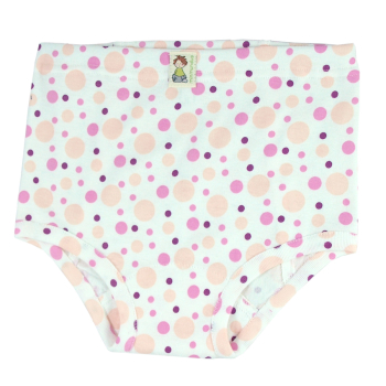 Minimundus trosor barn 100% ekologisk bomull rosa prickar