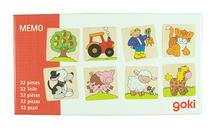 52039 Memory Bondgård av trä GOKI Memory Bondgård av trä GOKI