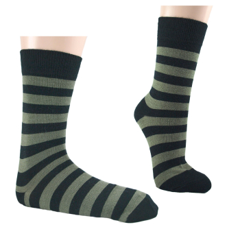 Minimundus tunna ullstrumpor dam och herr merinoull svart/olivgrön