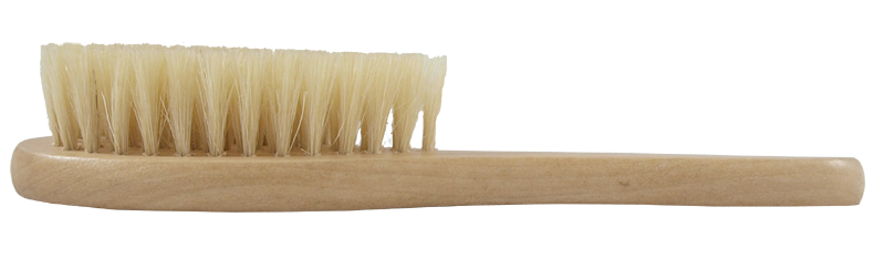 Minimundus hårborste björkträ med mjuk svinborst