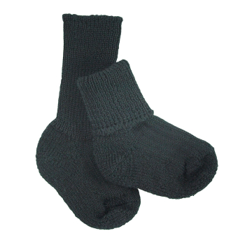 Minimundus babystrumpor av 100% ekologisk merinoull svart