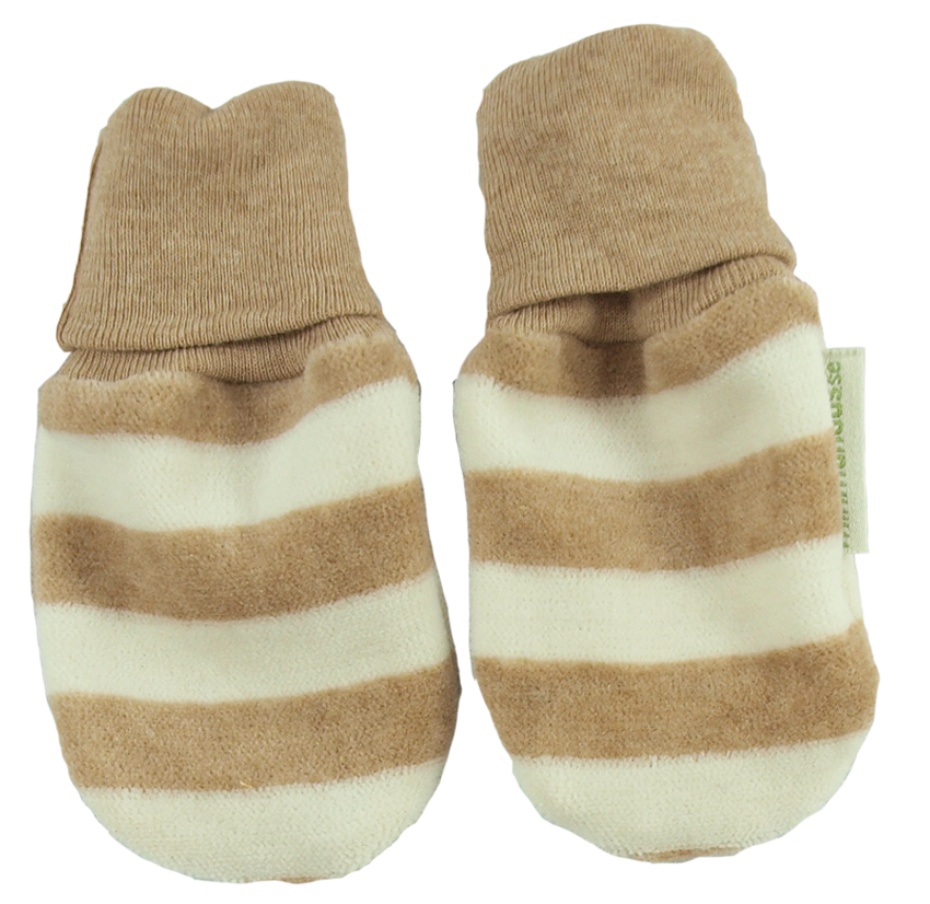 41026 Minimundus babyvantar av 100% ekologisk bomull velour färgväxande Coloured by Nature brun natur Minimundus babyvantar av 100% ekologisk bomull velour färgväxande Coloured by Nature brun natur