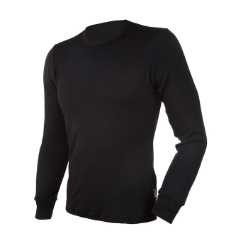 Janus BlackWool herr underställ tröja med lång ärm 100% merinoull