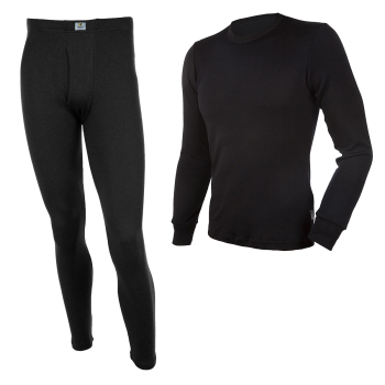 Janus BlackWool herr underställ 100% merinoull långkalsonger och tröja med lång ärm