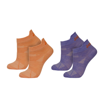 Janus ankelstrumpor barn 2-pack lavendel och aprikos