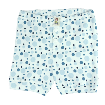 Minimundus boxer 100% ekologisk bomull blå prickar
