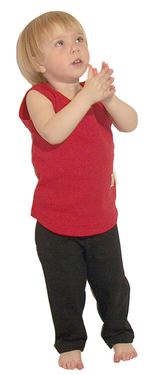 Tim&Teja linne tanktop ekologiskt färgad ekobomull röd