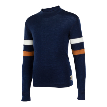 JanusGO tröja junior av 100% merinoull, marinblå