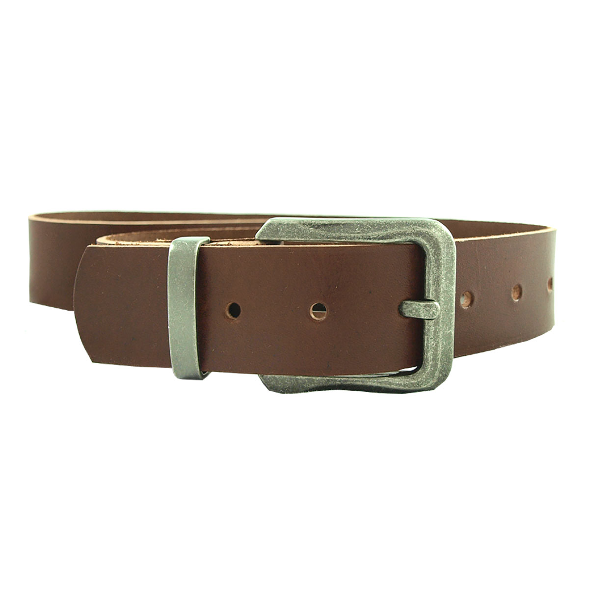 Minimundus bälte livrem av vegetabiliskt garvat läder brunt