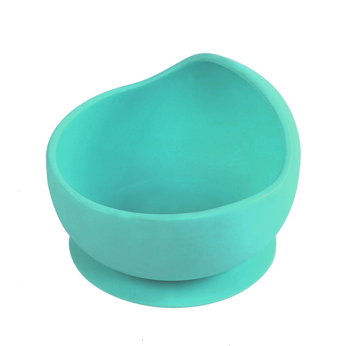 22102 Skål med sugfot av livsmedelsgodkänd silikon perfekt matskål till baby, turkos Skål med sugfot av livsmedelsgodkänd silikon perfekt matskål till baby, turkos
