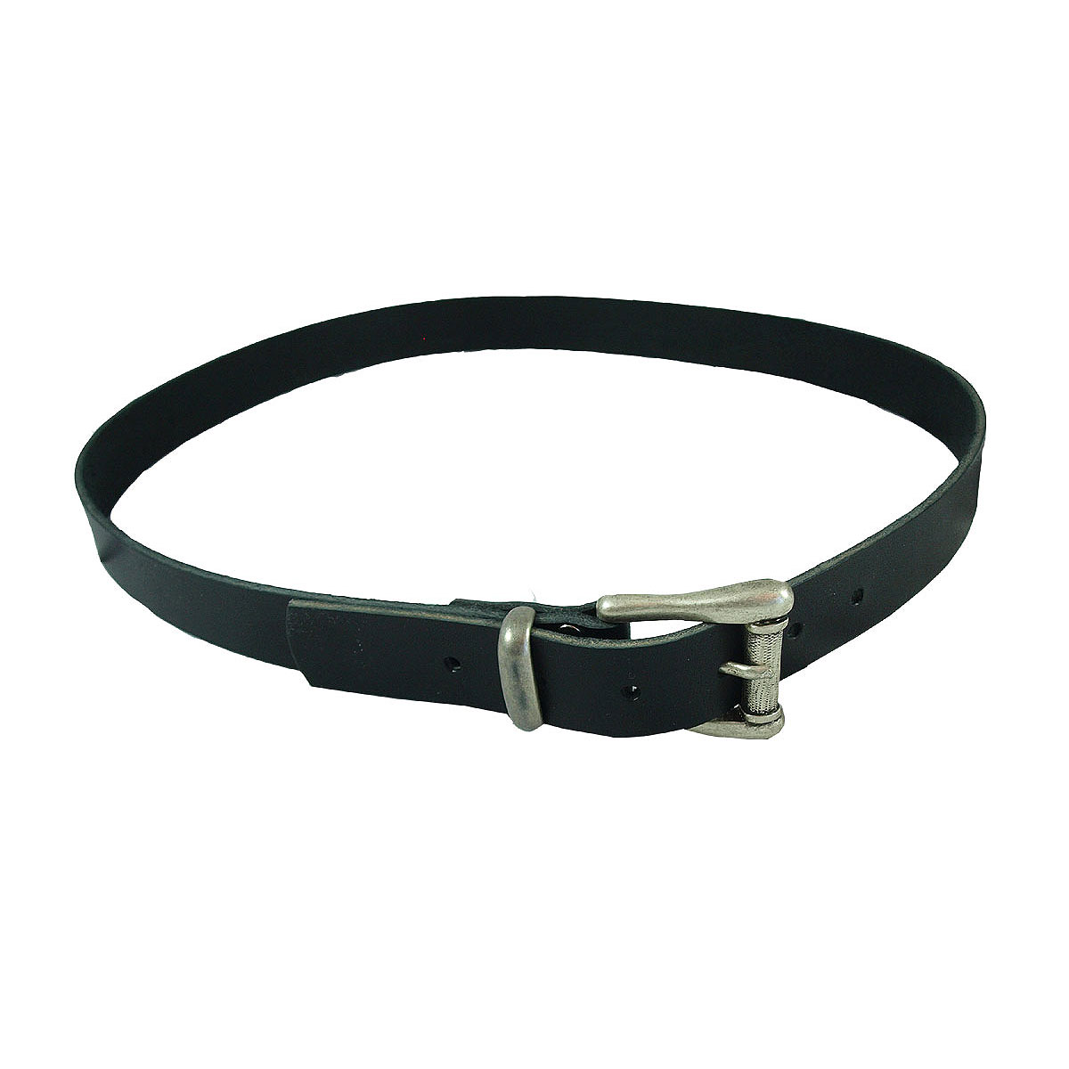 Minimundus bälte livrem av vegetabiliskt garvat läder svart