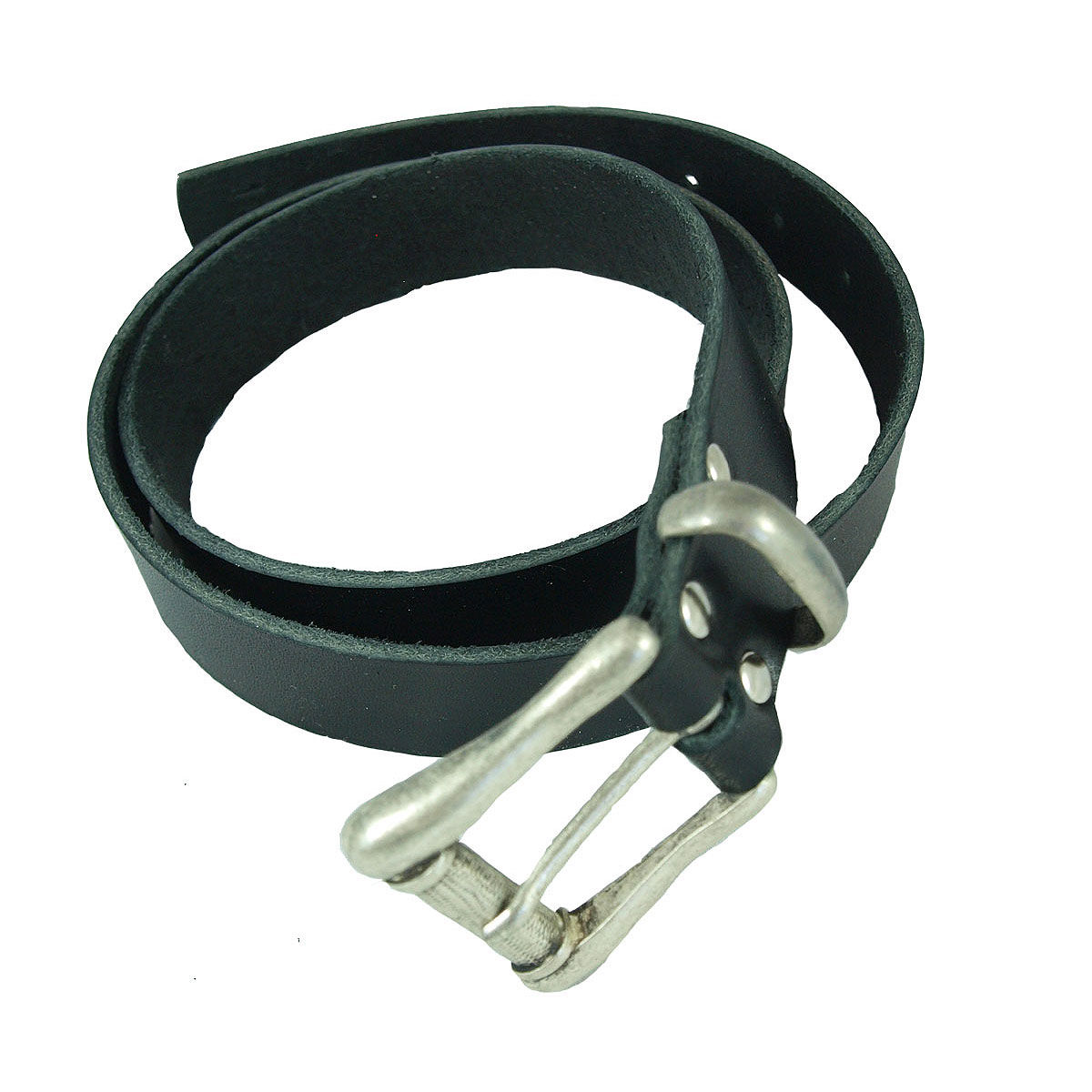 Minimundus bälte livrem av vegetabiliskt garvat läder svart