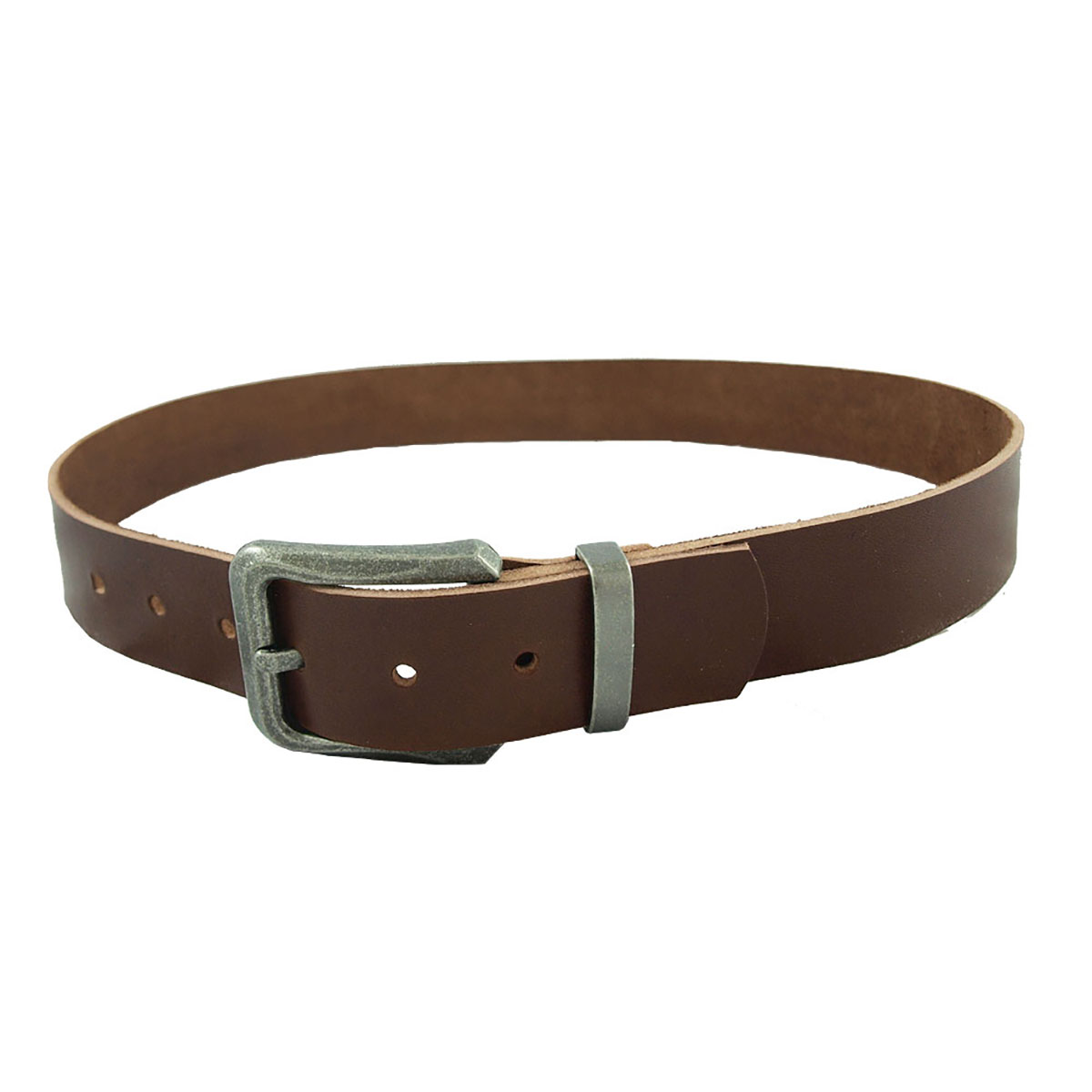 Minimundus bälte livrem av vegetabiliskt garvat läder brunt