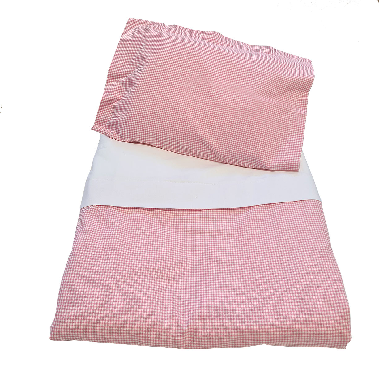 23040 Minimundus påslakanset vagn/vagga 100% ekologisk bomull rosarutigt Minimundus påslakanset vagn/vagga 100% ekologisk bomull rosarutigt