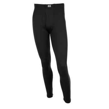 Janus BlackWool herr långkalsonger underställ av merinoull svarta