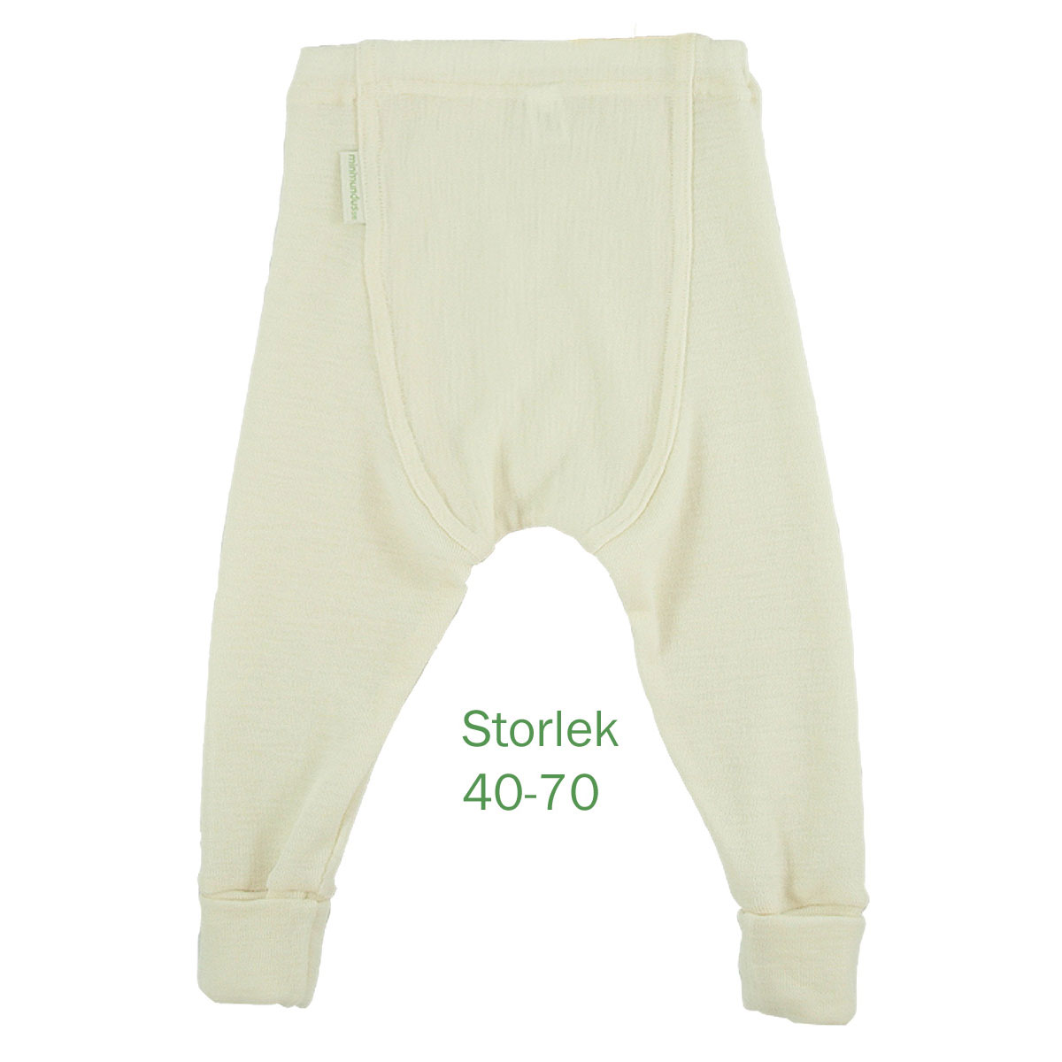 46016 Minimundus babybyxor av 100% merinoull med fotgömma muddfot ullvit Minimundus babybyxor av 100% merinoull med fotgömma muddfot ullvit