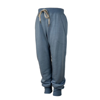 Janus DesignWool junior ullfrotté 100% merinoull byxor blå