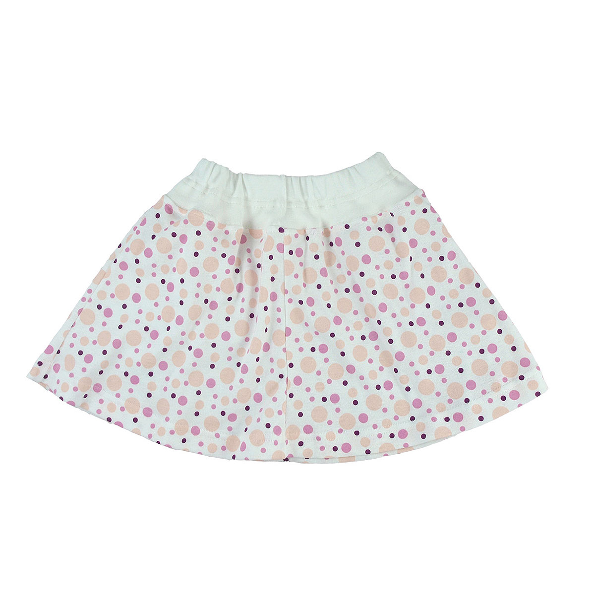 40123 Minimunds barn kjol 100% ekologisk bomull rosa prickar Minimunds barn kjol 100% ekologisk bomull rosa prickar