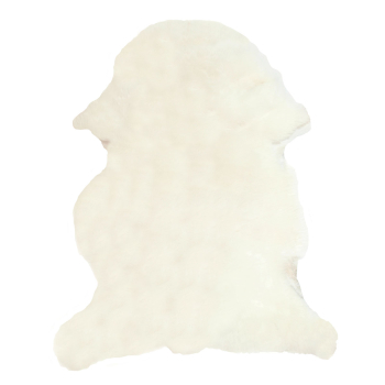 Lammskinnsfäll för baby barnvagn svensk tvättbar vit