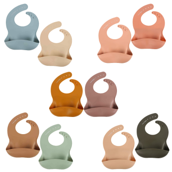 Haklappar i silikon 2-pack flera färger, Virgel