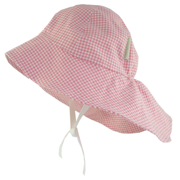 Minimundus solhatt av 100% ekologisk bomull rosarutig