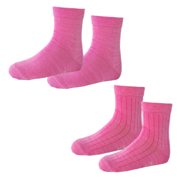 Janus tunna ullstrumpor av merinoull 2-pack rosa