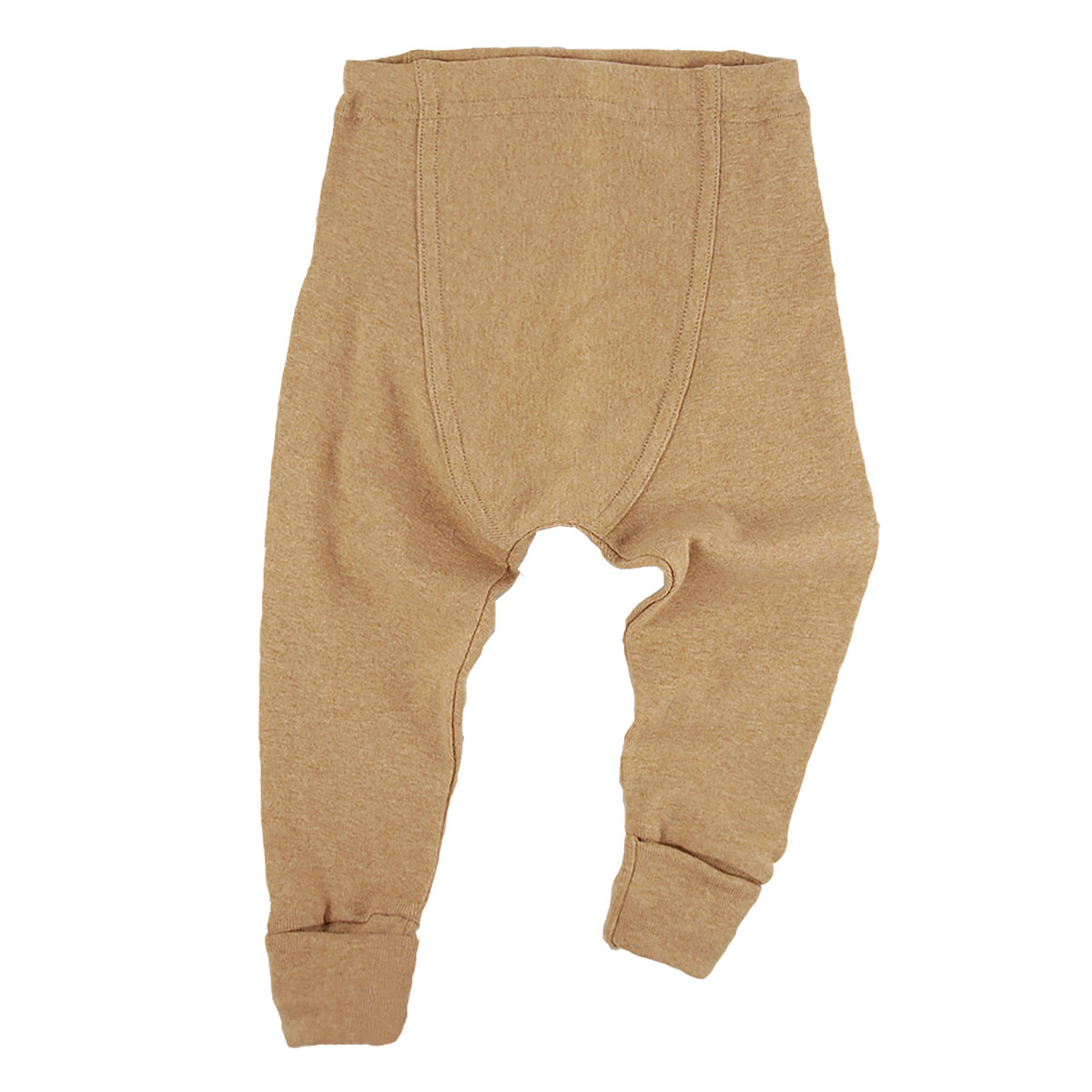 Minimundus babybyxor med fotgömma muddfot 100% ekologisk bomull colorganic färgväxande brun