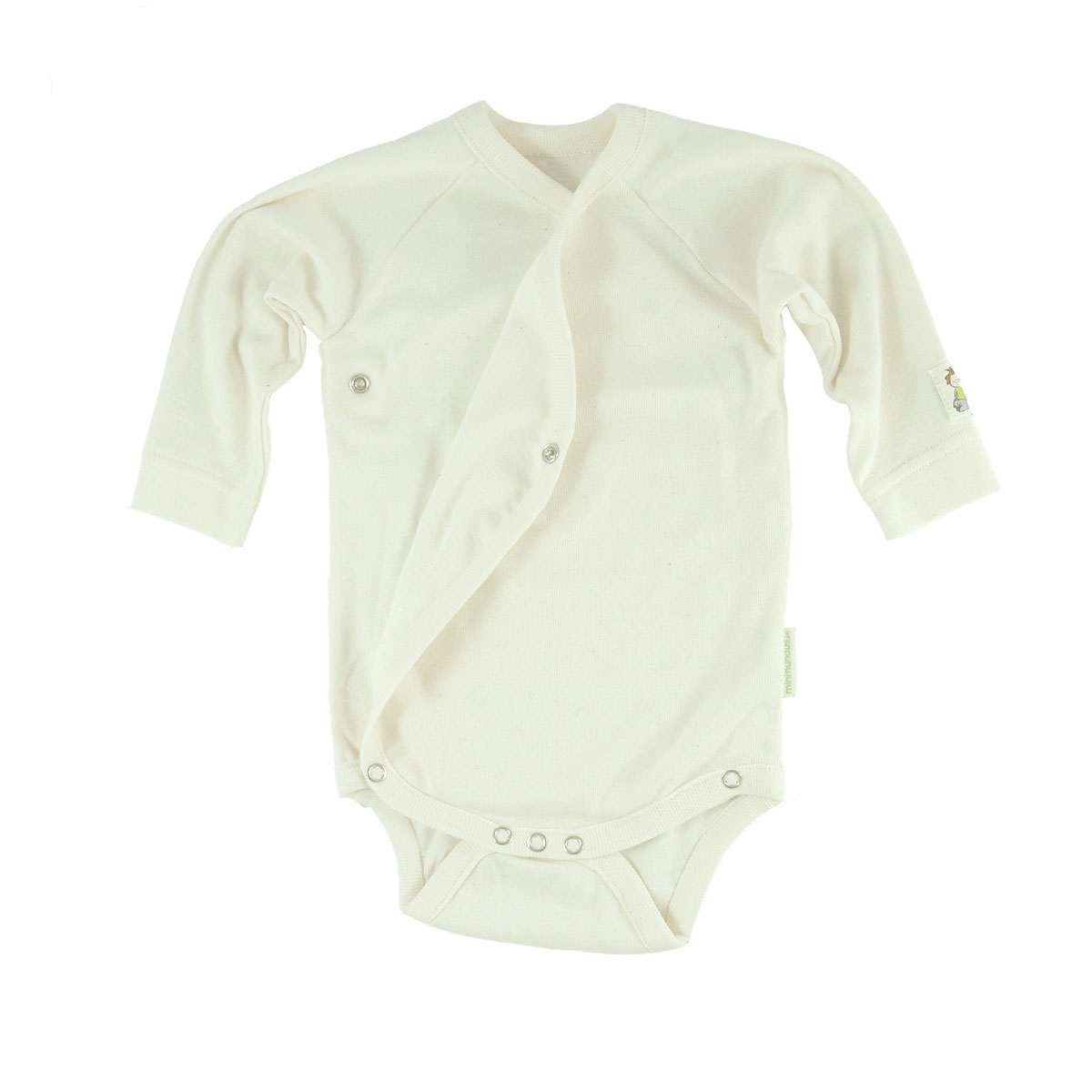 Minimundus omlottbody 100% ekologisk bomull naturvit