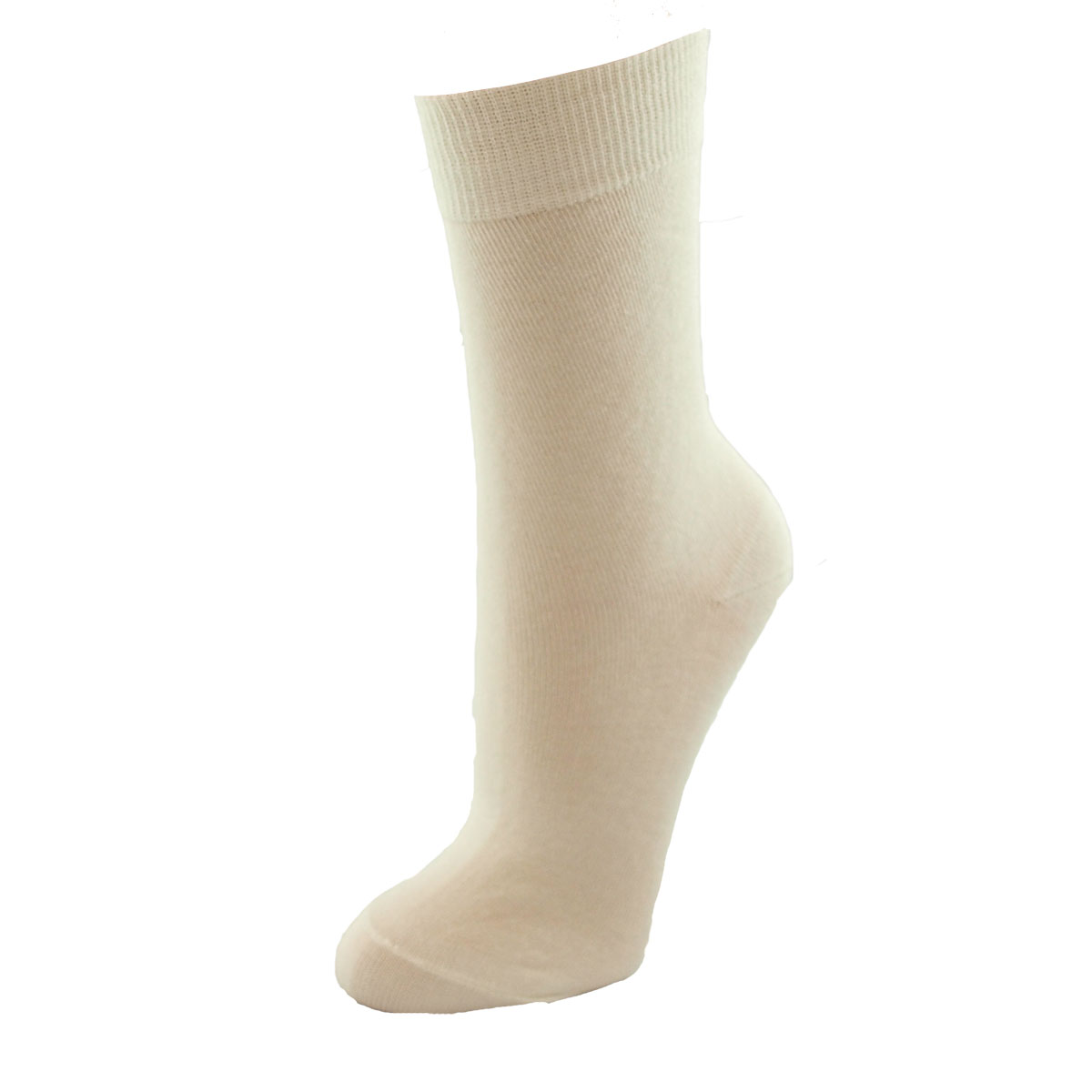 Minimundus tunna strumpor av merinoull ullvita