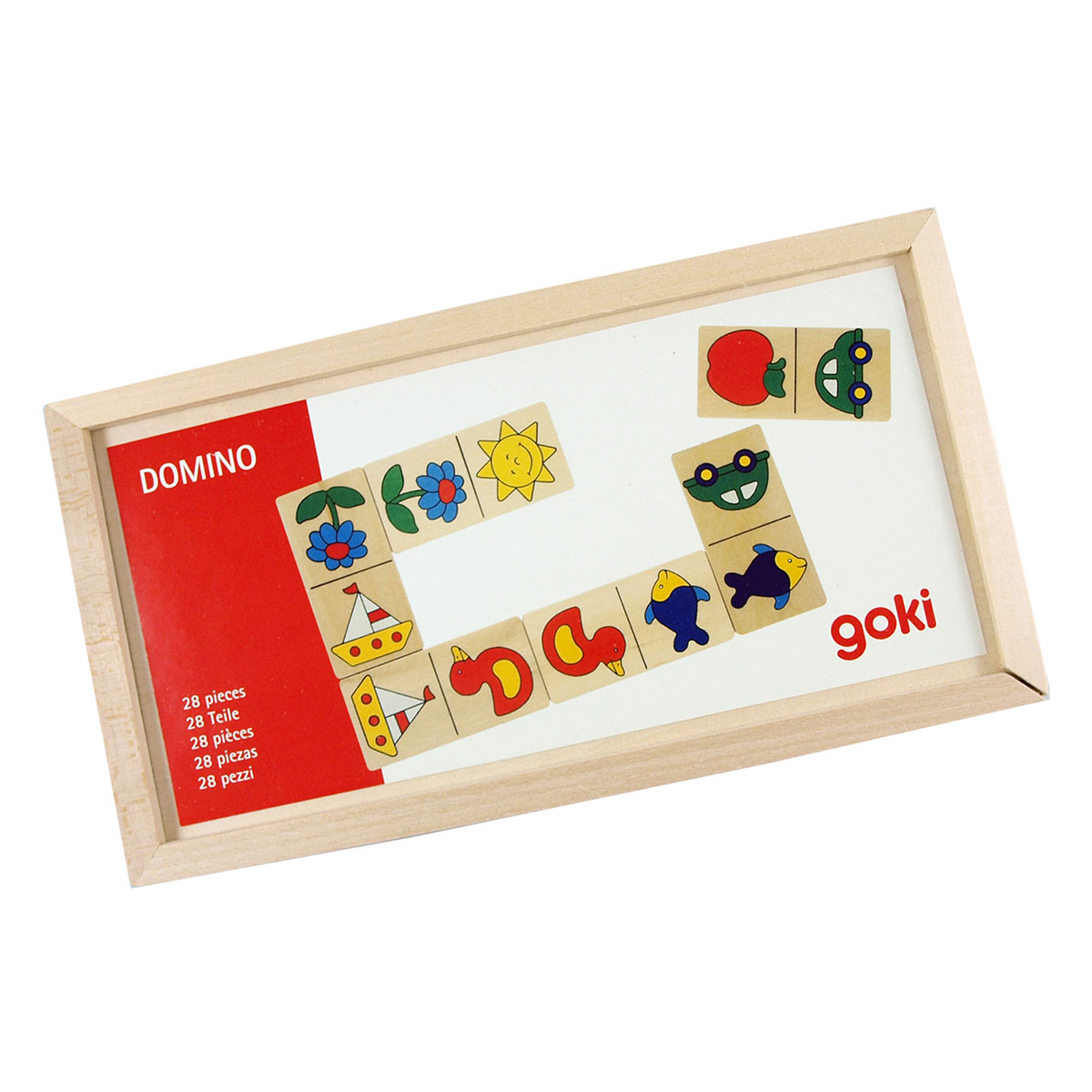 52021 Domino Dominique 28 delar GOKI Domino Dominique 28 delar GOKI