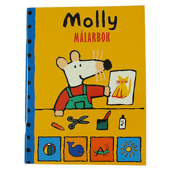 Målarbok Molly Mus 16 bilder Hjelms
